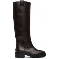 Aeyde Brown Henry Leather Knee-High Boots 252454F115018