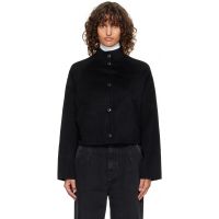 Loulou de Saison Black Nyma Wool Drap Jacket 252473F063007