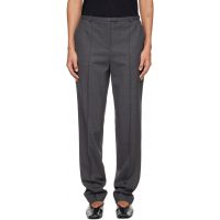 Loulou de Saison Gray Malka Fitted Trousers 252473F087004