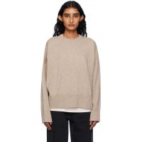 Loulou de Saison Beige Anaa LDS Cashmere Sweater 252473F096022