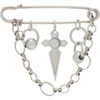 IN GOLD WE TRUST PARIS SSENSE Exclusive Charm Brooch 252490M146000