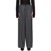 LE17SEPTEMBRE Gray Drawstring Easy Wool Trousers 252495F087004