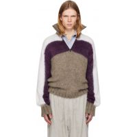Magliano Gray & Purple Sestola Knit Sweater 252516M202001