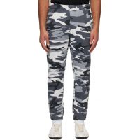 AAPE by A Bathing Ape Gray Logo Patch Sweatpants 252547M190009