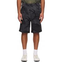 AAPE by A Bathing Ape Gray AAPENOW Moonface Logo Sweat Shorts 252547M193008