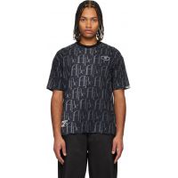 AAPE by A Bathing Ape Black Moonface Logo Monogram T-shirt 252547M213047