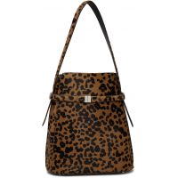 TOTEME Tan Belted Pony Hair Bucket Bag 252771F048011
