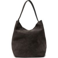 TOTEME Gray Belted Suede Tote 252771F049004