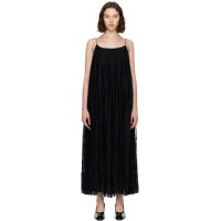 TOTEME Black Floral Tulle Midi Dress 252771F054007
