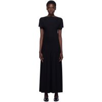 TOTEME Black Knife-Pleated Jersey Maxi Dress 252771F055005