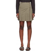 OUR LEGACY Khaki Girdle Miniskirt 252803F090002