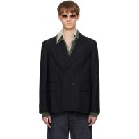 OUR LEGACY Black Unstructured DB Blazer 252803M195008