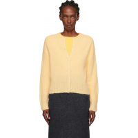 Nothing Written Yellow Alpaca Knit Cardigan 252814F095001