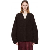 Lauren Manoogian Burgundy Double Face Cardigan 252874F095005