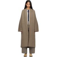 Lauren Manoogian Beige Long Shawl Cardigan 252874F095010