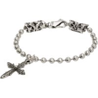 Emanuele Bicocchi SSENSE Exclusive Cross Charm Bracelet 252883M142029