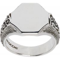 Emanuele Bicocchi Mirror Floral Signet Ring 252883M147006