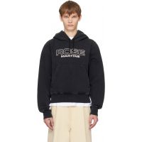 Martine Rose Black Shrunken Hoodie 252892M202008