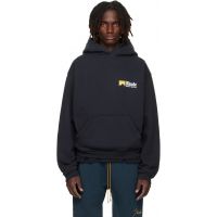 Rhude Black International Racing Logo Hoodie 252923M202007