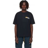 Rhude Black International Racing Logo T-shirt 252923M213020