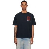 Rhude Black Chevron Logo Repeat T-shirt 252923M213035