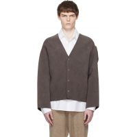 Entire Studios Taupe Minimal Suede Jacket 252940M181000