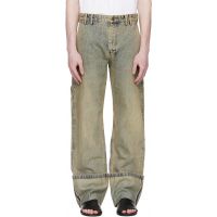 Entire Studios Blue Cuff Jeans 252940M186001