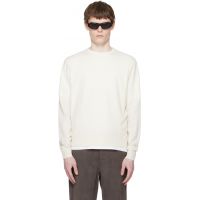 Entire Studios White Knit Crewneck Sweater 252940M201006