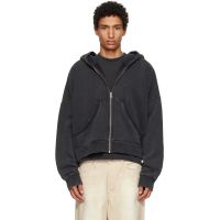 Entire Studios Black Eternal Zip Hoodie 252940M202003