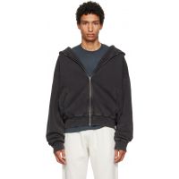 Entire Studios Black Thermal Hoodie 252940M202009