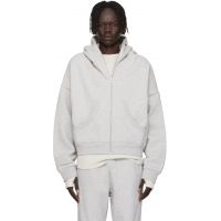 Entire Studios Gray Eternal Zip Hoodie 252940M202042