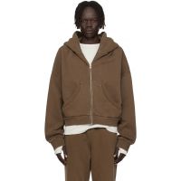 Entire Studios Brown Eternal Zip Hoodie 252940M202044