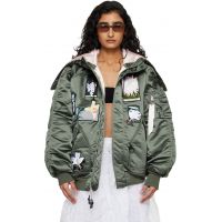 Alpha Industries x Cecilie Bahnsen Green N-2B Bomber Jacket 261002F058001