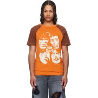 Cout DE LA LIBERTE Orange Ty Raglan Colorblock Print T-shirt 261006M213001