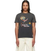 COUT DE LA LIBERTE Black Freddie Coast To Emb S/S T-shirt 261006M213009