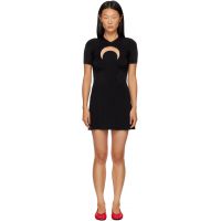 Marine Serre Black Moon Gathered Minidress 261020F052011