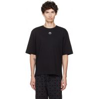 Marine Serre Black Moon Logo Jersey Loose Fit T-shirt 261020M213011