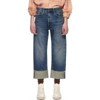 R13 Blue Cuffed X-Boyfriend Jeans 261021F069002