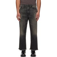 R13 Black Washed Boyfriend Jeans 261021M186015