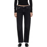 Citizens of Humanity Black Anissa Straight Leg Jeans 261030F069000