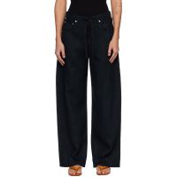 Citizens of Humanity Black Brynn Drawstring Linen Trousers 261030F087001