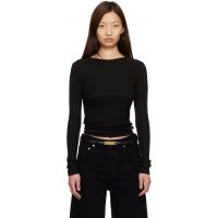 Citizens of Humanity Black Bina Crewneck T-shirt 261030F110000