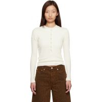 Citizens of Humanity White Varra Henley T-shirt 261030F110002