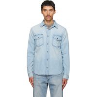 Citizens of Humanity Blue Cairo Utility Denim Shirt 261030M192006