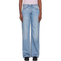 Rag & bone Blue Logan Wide-Leg Jeans 261055F069019
