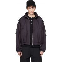 FFFPOSTALSERVICE Purple Reia Hooded Work Jacket 261081M180002