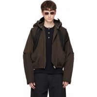 FFFPOSTALSERVICE Brown Parachute Hooded Gen 2 Jacket 261081M180006