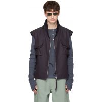 FFFPOSTALSERVICE Purple Darted Kalf Vest 261081M185000