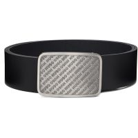 Hugo Black Leather Belt 261084M131018