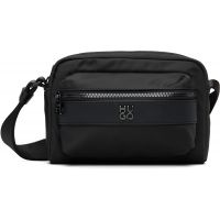 Hugo Black Stacked Logo Twill Crossbody Bag 261084M170012